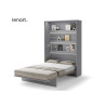 Lit gris escamotable vertical 140x200 cm Bed Concept