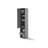 Colonne de rangement grise pour lit vertical 140x200 cm Bed Concept