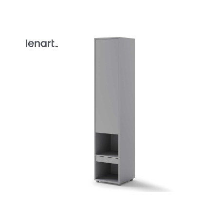 Colonne de rangement grise pour lit vertical 140x200 cm Bed Concept