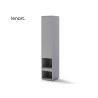 Colonne de rangement grise pour lit vertical 140x200 cm Bed Concept