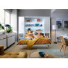 Colonne de rangement grise pour lit vertical 140x200 cm Bed Concept