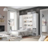 Colonne de rangement grise pour lit vertical 140x200 cm Bed Concept