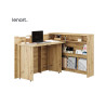 Bureau gain de place chêne artisan 115 cm Work Concept