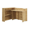 Bureau gain de place chêne artisan 115 cm Work Concept