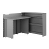 Bureau design pliant gris 115 cm Work Concept