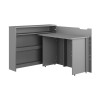 Bureau design pliant gris 115 cm Work Concept