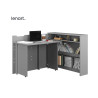 Bureau design pliant gris 115 cm Work Concept