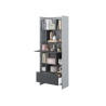 Meuble bibliothèque gris et graphite Bed Concept
