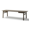 Table rectangulaire extensible 149-269 cm chêne foncé Kubo