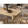 Table rectangulaire extensible 149-269 cm chêne clair Kubo