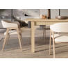 Table rectangulaire extensible 149-269 cm chêne clair Kubo