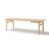 Table rectangulaire extensible 149-269 cm chêne clair Kubo