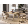 Table rectangulaire extensible 149-269 cm chêne clair Kubo
