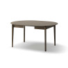 Table ronde 120 cm extensible bois chêne foncé Kubo