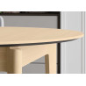 Table ronde 120 cm extensible bois chêne clair Kubo