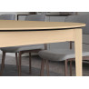 Table ronde 120 cm extensible bois chêne clair Kubo
