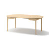 Table ronde 120 cm extensible bois chêne clair Kubo