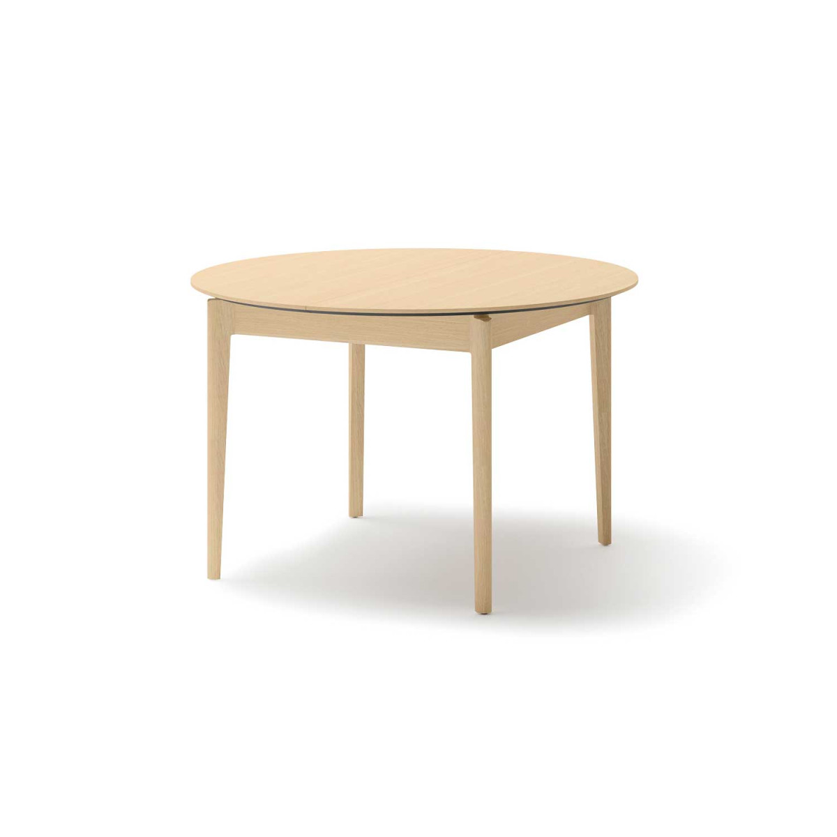 Table ronde 120 cm extensible bois chêne clair Kubo