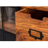 Buffet en acacia marron 148 cm industriel Zaya