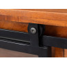 Buffet en acacia marron 148 cm industriel Zaya