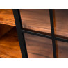 Buffet en acacia marron 148 cm industriel Zaya
