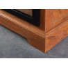 Meuble TV en acacia marron 160 cm industriel Zaya