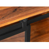 Meuble TV en acacia marron 160 cm industriel Zaya