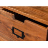 Meuble TV en acacia marron 160 cm industriel Zaya
