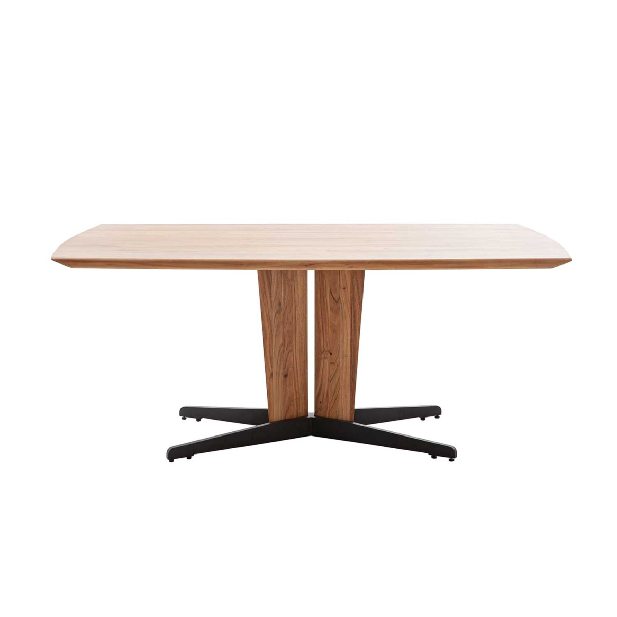 Table à manger en acacia et métal 200 cm Creston