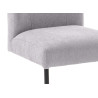 Chaises tissu ivoire design José