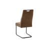 Chaises tissu marron avec poignée dossier José