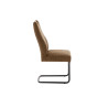 Chaises tissu marron avec poignée dossier José