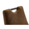 Chaises tissu marron avec poignée dossier José