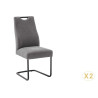 Chaises design grises avec poignée José