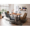Chaises design grises avec poignée José