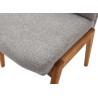 Chaises en tissu et bois de chêne Lavera