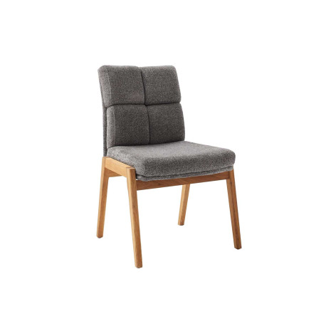 Chaises en tissu et bois de chêne Lavera