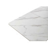 Table céramique extensible blanc cassé marbré 160-220 cm Cerrito