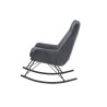 Fauteuil à bascule tissu anthracite Orient
