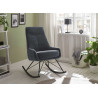 Fauteuil à bascule tissu anthracite Orient