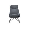 Fauteuil à bascule tissu anthracite Orient