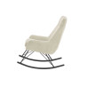Fauteuil à bascule tissu crème Orient