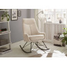 Fauteuil à bascule tissu crème Orient