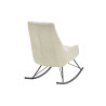 Fauteuil à bascule tissu crème Orient