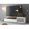 Meuble TV 2 tiroirs et 1 porte 200 cm à LED Elska