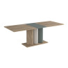 Table à manger extensible pieds piliers 180-225 cm Elska