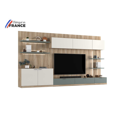 Composition TV murale moderne 360 cm Elska