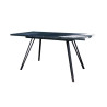 Table à manger extensible 160-200 cm gris anthracite Maonie