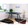 Table à manger extensible 160-200 cm gris anthracite Maonie