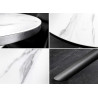 Table à manger ronde céramique extensible Neora